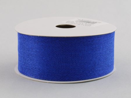 1.5  Classic Faux Jute Ribbon: Royal Blue (10 Yards) For Discount