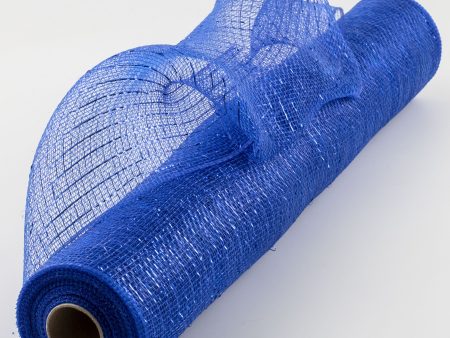 21  Poly Deco Mesh: Metallic Royal Blue For Sale