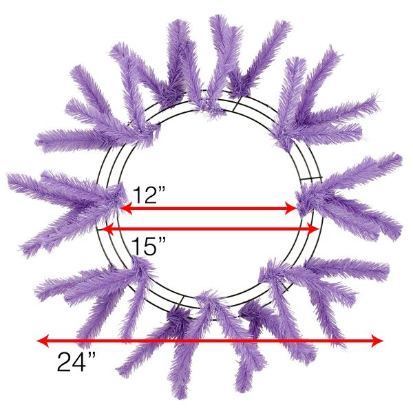 15-24  Work Wreath Form: Lavender Sale