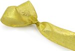 2.5  Gold Lamé Damask Ribbon (50 Yards) For Sale