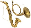 16 -20  Assorted Gold Decorative Music Instruments (Set of 4) Cheap