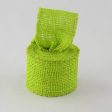 2.5  Burlap Ribbon: Apple Green (10 Yards) Supply