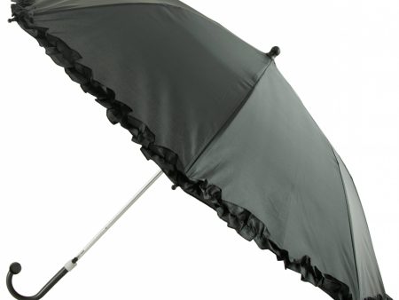 18  Ruffle Umbrella: Black Online now