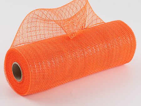 10  Poly Deco Mesh: Metallic Orange Sale