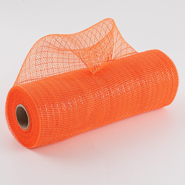 10  Poly Deco Mesh: Metallic Orange Sale