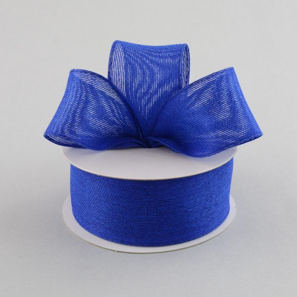 1.5  Classic Faux Jute Ribbon: Royal Blue (10 Yards) For Discount