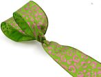 2.5  Lime Fuchsia Leopard Ribbon (10 Yards) Cheap