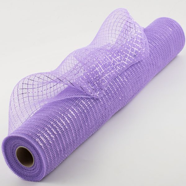 21  Poly Deco Mesh: Metallic Lavender Supply