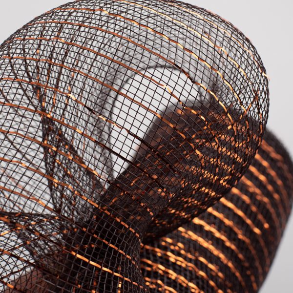 10  Poly Deco Mesh: Metallic Chocolate Copper For Cheap