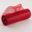 10  Poly Deco Mesh: Metallic Red For Cheap