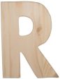 12  Natural Wood Letter: R Fashion