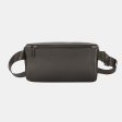 David Jones PU Leather Double Zipper Adjustable Belt Bag Online now