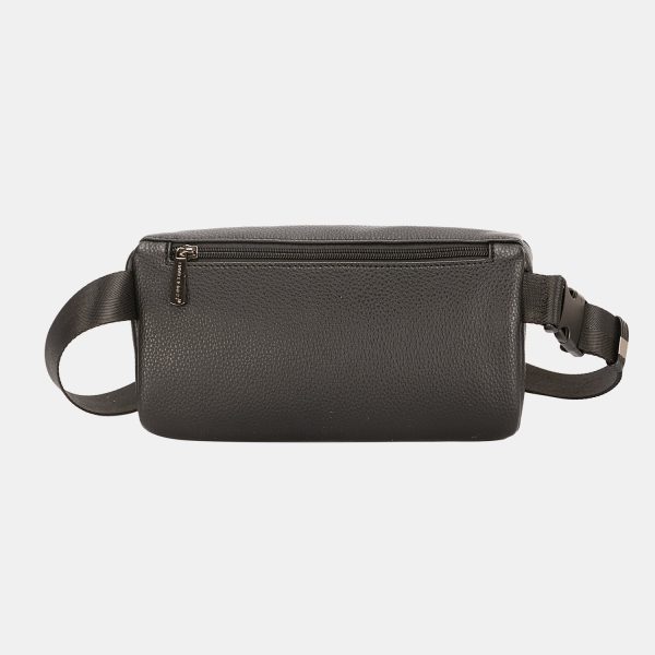 David Jones PU Leather Double Zipper Adjustable Belt Bag Online now