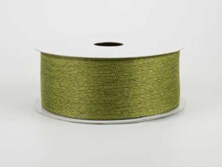 1.5  Classic Faux Jute Ribbon: Moss Green (10 Yards) Hot on Sale