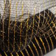 10  Poly Deco Mesh: Metallic Black Gold Hot on Sale