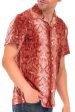 Red Snake Button Down Shirt Cheap