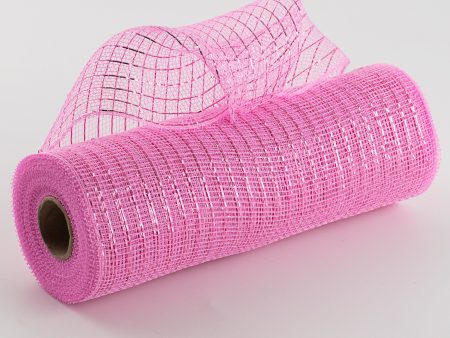 10  Poly Deco Mesh: Metallic Pink For Cheap