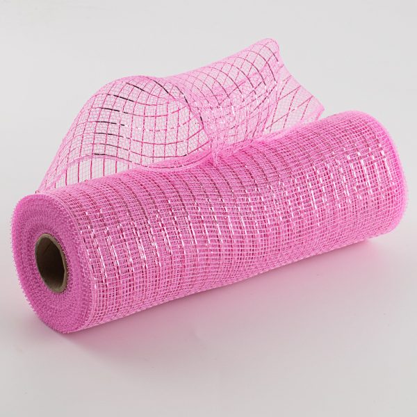 10  Poly Deco Mesh: Metallic Pink For Cheap