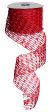 2.5  Jute Mesh Ribbon: Red (10 Yards) Online