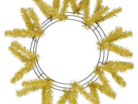 15-24  Work Wreath Form: Metallic Gold For Sale