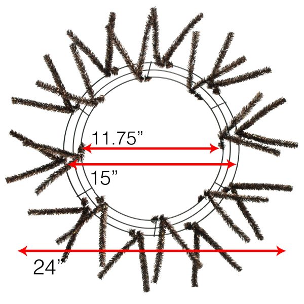 15-24  Tinsel Work Wreath Form: Metallic Brown For Sale