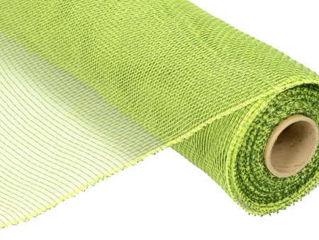 21  Poly Deco Mesh: 2-Tone Apple & Moss Cheap