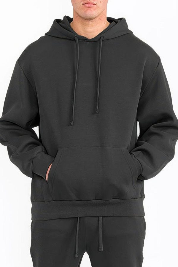 Mens Solid Tech Fleece Hoodie Cheap