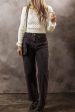 White Cable Knit Cropped Sweater Discount