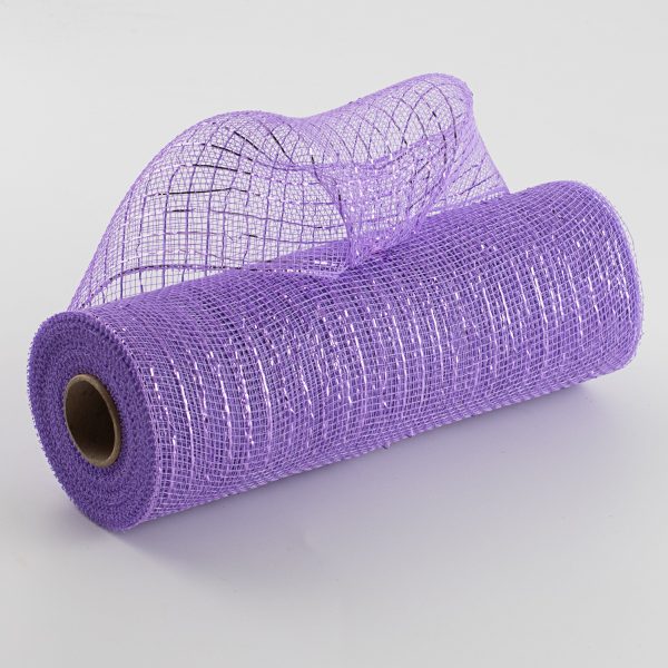 10  Poly Deco Mesh: Metallic Lavender For Cheap