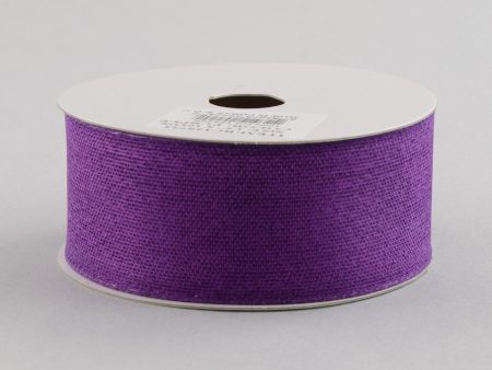 1.5  Classic Faux Jute Ribbon: Purple (10 Yards) Online now