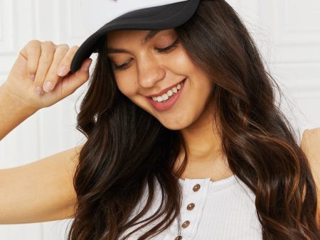 Fame Falling For You Trucker Hat in Black For Cheap