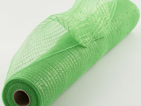 21  Poly Deco Mesh: Metallic Lime Green Online now