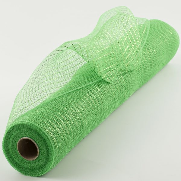 21  Poly Deco Mesh: Metallic Lime Green Online now