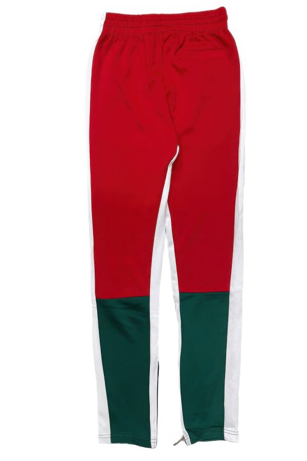 Mexico Print Color Block Track Pants Supply