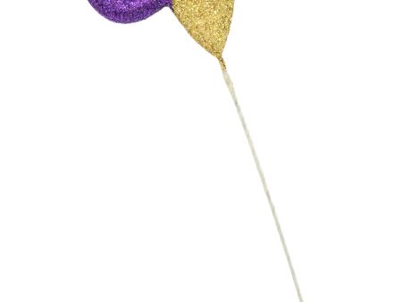 PGG Glitter Fleur de Lis Pick: 6  on Sale