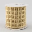 4  Jute Window Pane Mesh Ribbon: Natural (10 Yards) Hot on Sale