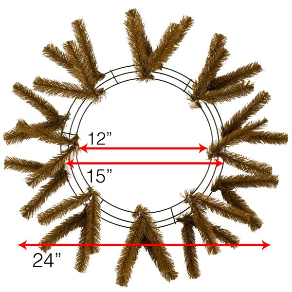 15-24  Work Wreath Form: Chocolate Brown Cheap