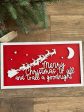 Merry Christmas to all and to all a goodnight - red 3D Santa scene framed wood sign Online