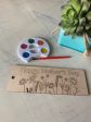 Happy Mother s Day bookmark craft kit with wood bookmark + watercolors Online Sale