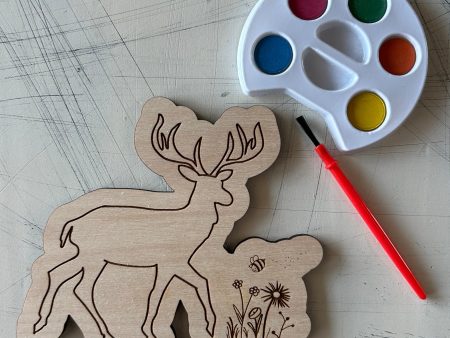 Deer Watercolor Craft Kit Fashion