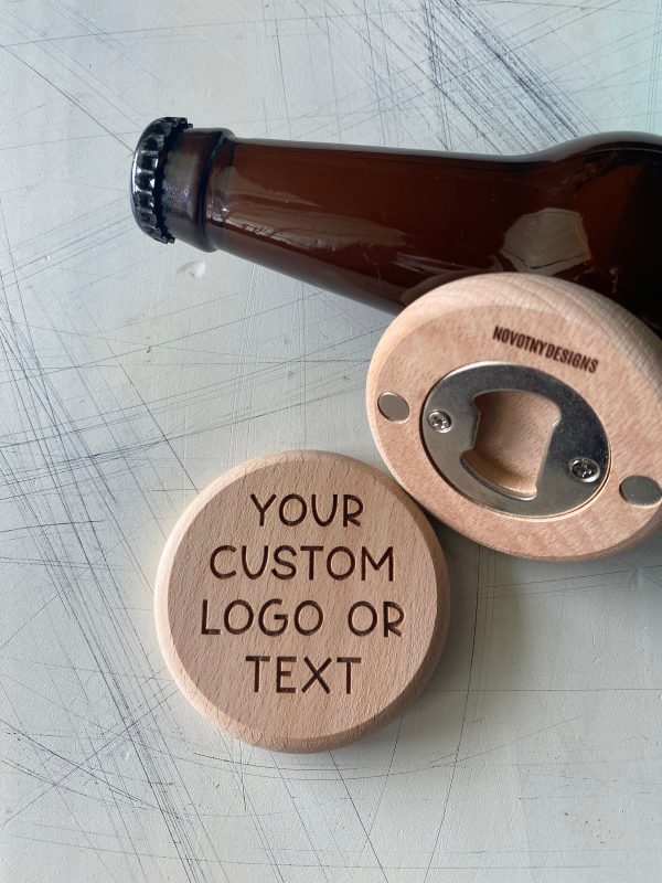 Customizable engraved wood bottle opener Supply