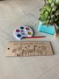 Let kindness bloom - bookmark craft kit with wood bookmark + watercolors Online now