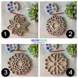 Layered Flower Craft Kit - Wood Canvas + Watercolor Cheap