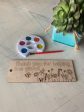 Thank you for helping me grow bookmark craft kit with wood bookmark + watercolors Online Hot Sale