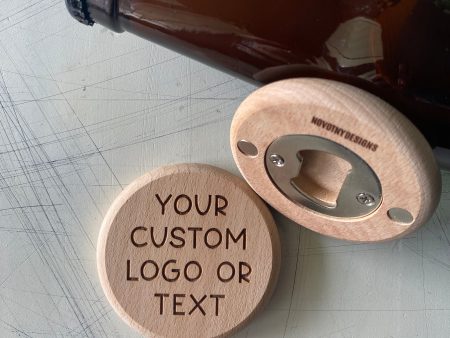 Customizable engraved wood bottle opener Supply