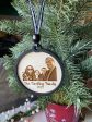 Family Photo Engraved Wood Ornament Fashion