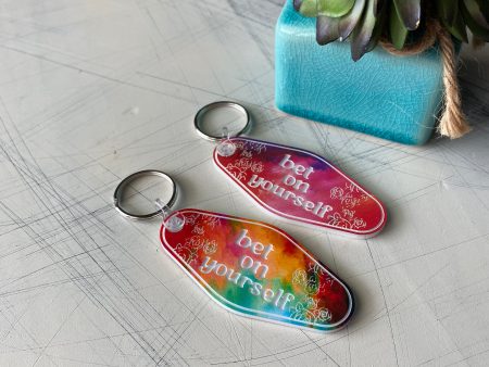 Bet on yourself - Motel-style Keychain For Sale