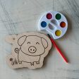 Pig Watercolor Craft Kit on Sale