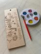 Let kindness bloom - bookmark craft kit with wood bookmark + watercolors Online now