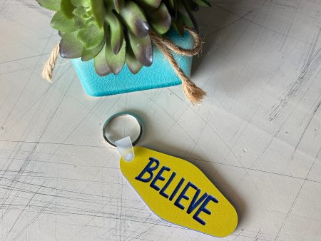 Believe - Motel-style Keychain For Sale